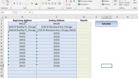 Excel Straight Line Distance Calculator - Calculate As-The-Crow-Flies Distances in Excel