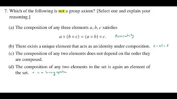 Reviewing the Group Axioms