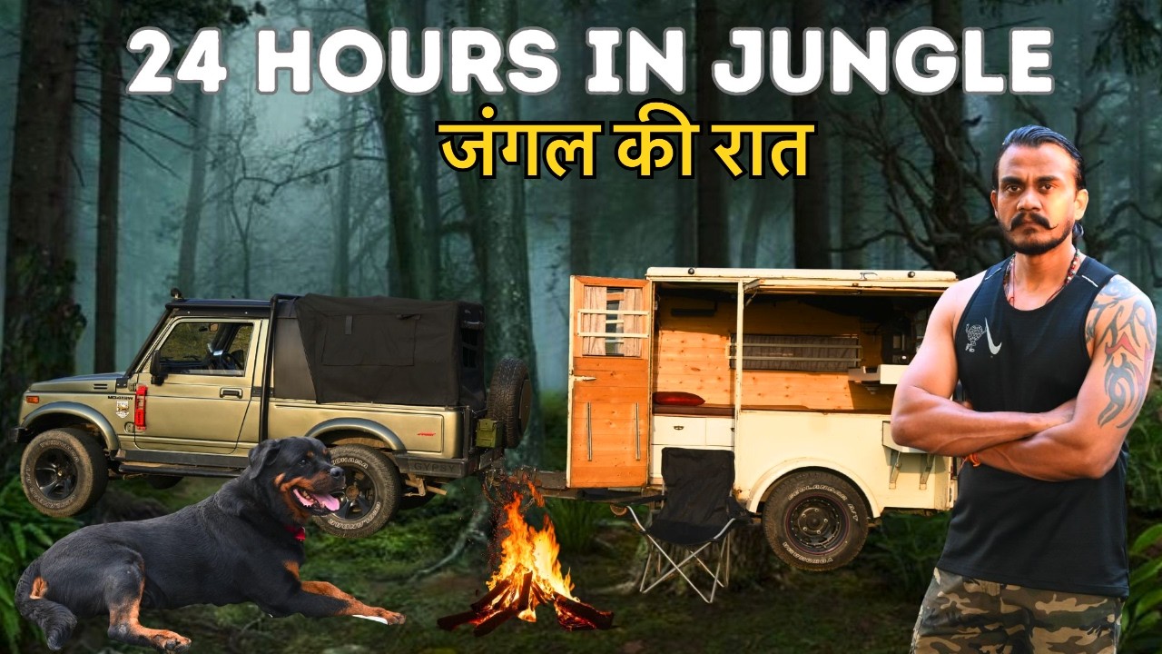 Jungle Camping Challenge In Night |  Rain Camping | Night Camping