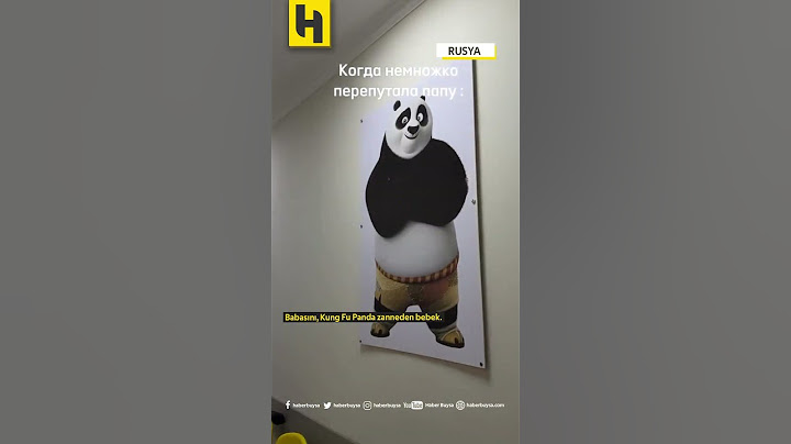 Babasını, Kung Fu Panda zanneden bebek.