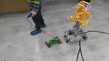 과학상자 + 아두이노 + 아이큐키 크리스마스 트리와 운반자동차(Korean Meccano + Arduino + IQ key)