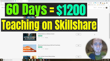 How I Earned $1200 My First 60 Days Teaching on Skillshare Online Teacher Income