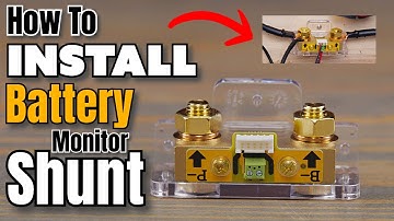 How To Install Battery Monitor Shunt easy Simple