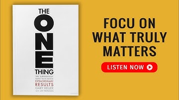 THE ONE THING by Gary Keller Audiobook | Book Summary in English