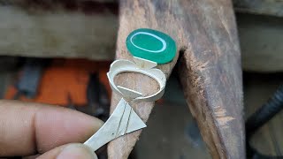 New design silver ring making 2024 ! How to make silver ring at home
