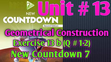 Countdown 7 Exercise 13b |Q # 1-2  | Oxford new countdown 7 second edition |Oxford Math class 7
