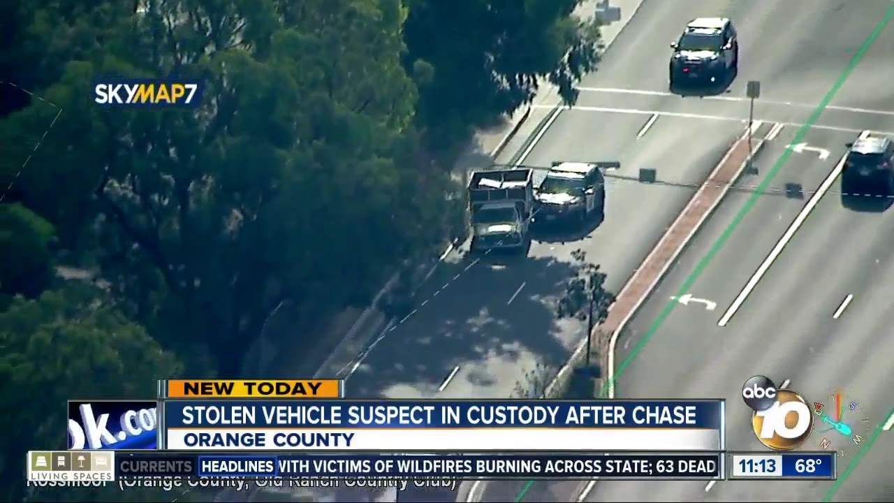 Police use pit maneuver in Orange County chase