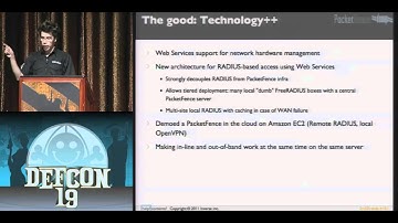 DEF CON 19 Hacking Conference Presentation By   Olivier Bilodeau   PacketFence The Open Source Nac What Weve Done In The Last Two Years   Video clip3