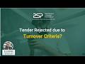 Tender Rejected due to Turnover? Watch this before you bid!