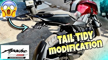 Rtr 4V Tail Tidy Modification || 4v Bike Fully Modification