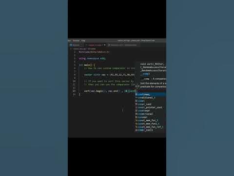 Custom comparator in C++ - YouTube