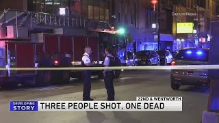 1 dead, 2 wounded in Chinatown shooting