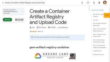 Create a Container Artifact Registry and Upload Code gem-artifact-registry-container