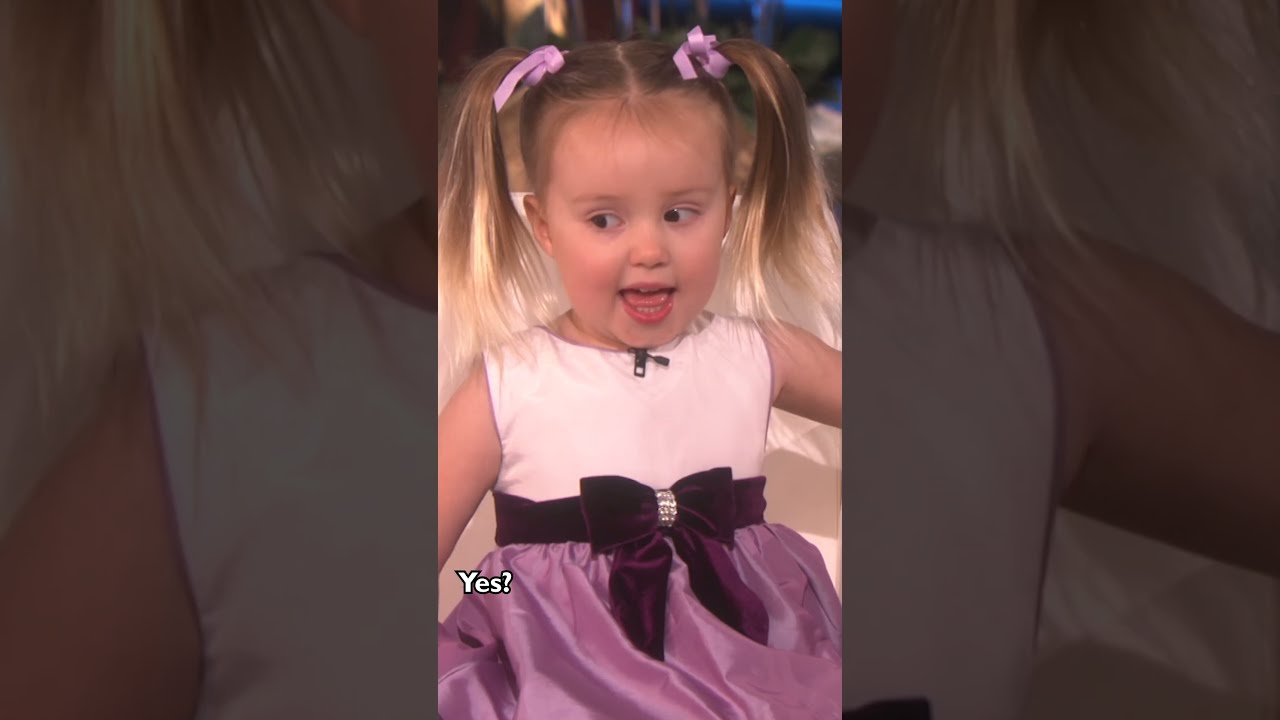 Adorable 3 Year Old Kid Expert Brielle Tells Ellen What She Likes To Learn About
