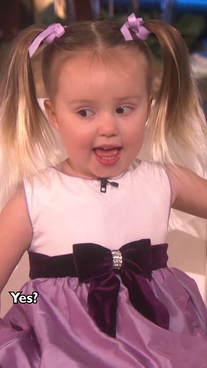 Adorable 3-Year-Old Kid Expert Brielle tells Ellen what she likes to learn about