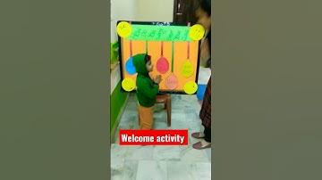 #shorts l welcome activity l kindergarten activity