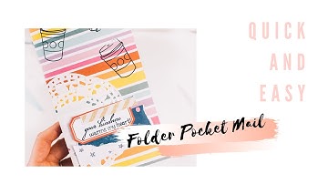 Simple Folder Pocket Mail | penpal ideas | emilyletters