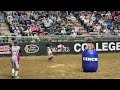 Gillette's Hayden Welsh, competing for Odessa College, scores 83.75 points on Mr. Brightside at the