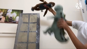 Triangle vs monkey part 3 but they’re plush remake