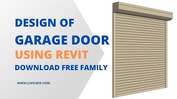 How to create a revit garage door family (Revit shutter door family)