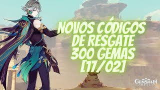 Códigos de Resgate Ativos + Novos Códigos do Programa Especial da Versão  3.0 com 300 Gemas Grátis Genshin Impact