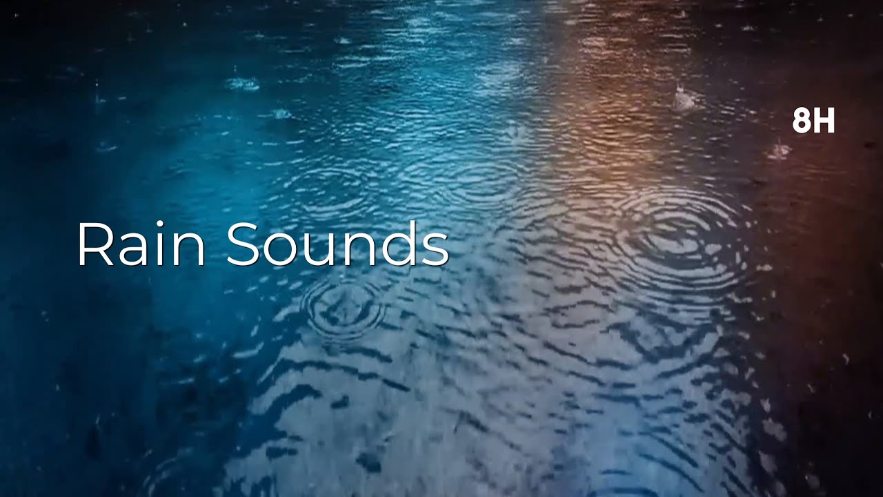 Rain Sounds for Deep Sleep 🌧️ No Music, Relaxing Night Rain (8 Hours ...