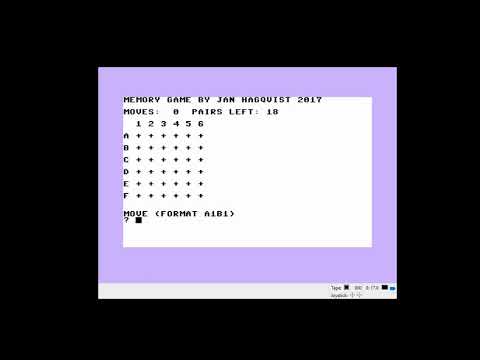 Let's make a Memory Game on Plus/4 with Basic