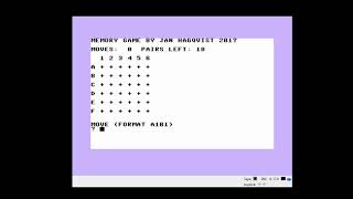 Let's make a Memory Game on Plus/4 with Basic screenshot 5