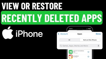 How to Find Recently Deleted Apps on iPhone