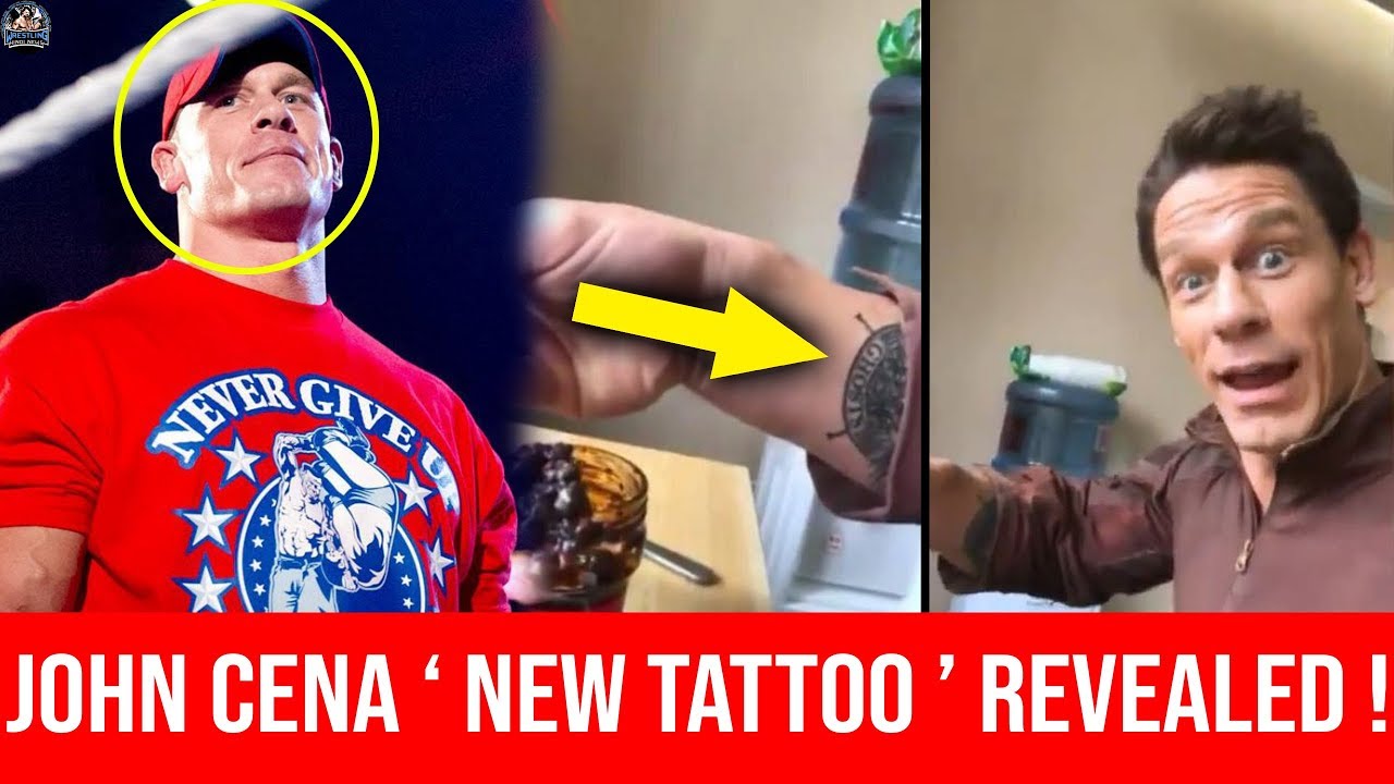 John Cena seems to accidentally reveal new tattoo while tucking into  favourite Chinese sauce  The Sun