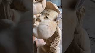 The Process of Carving Unique Wooden Figurines with Stunning Expressive Details