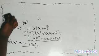 CALCULUS PART 4b. Calculating gradient from first principles.
