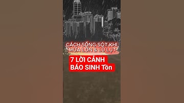 CÁCH SỐNG SÓT KHI MƯA LỚN & LŨ LỤT – 7 LỜI CẢNH BÁO SINH TỒN|@TríTuệSống4.0