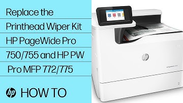 Replace the Printhead Wiper Kit | HP PageWide Pro 750/755 and HP PageWide Pro MFP 772/775 | HP