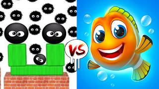 Hide Ball Brain Vs Save The Fish Ultimate Merge Teasers Gameplay IQ!