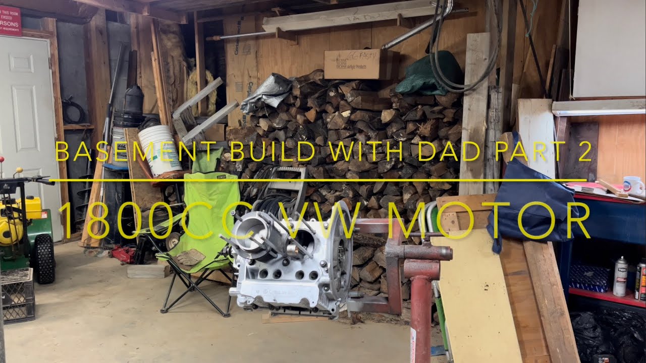 Basement Build with Dad: 1800CC VW motor flywheel install and special tools