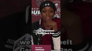 The origin of South Carolina WBB's 'Seatbelt Gang' 🔒 #shorts