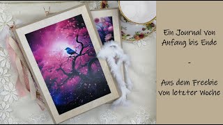 Ein Journal von Anfang bis Ende // Aus dem Freebie von letzter Woche // Auch für Anfänger geeignet