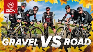 Gravel Vs Road | GCN's Big Autumn Bike Ride!