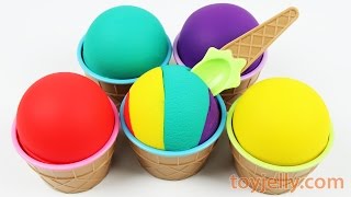 Learn Colors, Numbers Ice Cream Cup Surprise Eggs Peppa Pig Milk Carton Toys Play Doh Nursery Rhymes