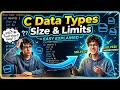C Program to Find Size and Limits of Data Types | sizeof() Explained for Beginners#coding
