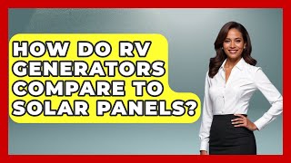 How Do RV Generators Compare To Solar Panels? - Exploring Campgrounds