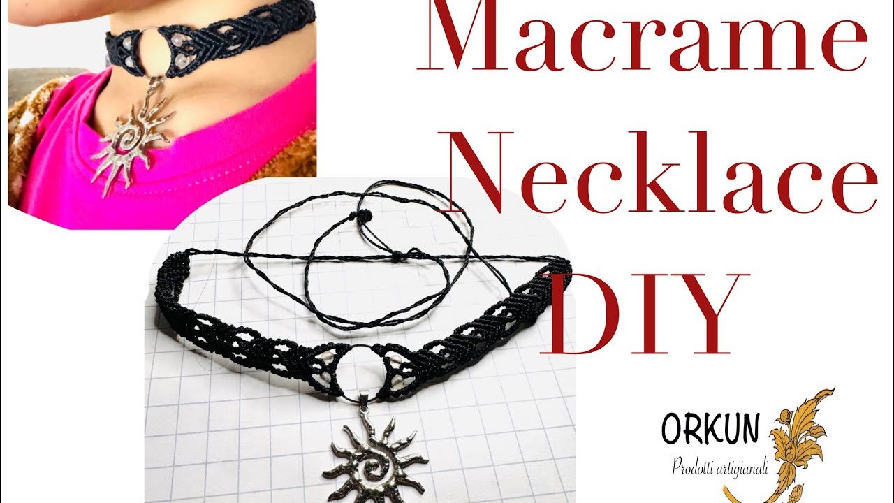 Full video DIY Macrame Necklace 