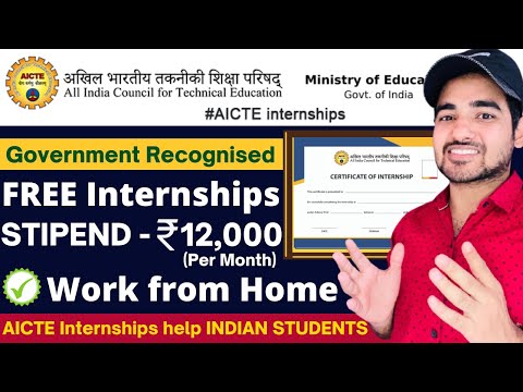 AICTE Approved Online Internships | Work from Home Internships For Students | Get Paid Internship