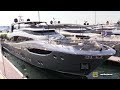 2019 Monte Carlo Yachts 105 Yacht - Deck and Fly Bridge Walkaround - 2018 Cannes Yachting Festival