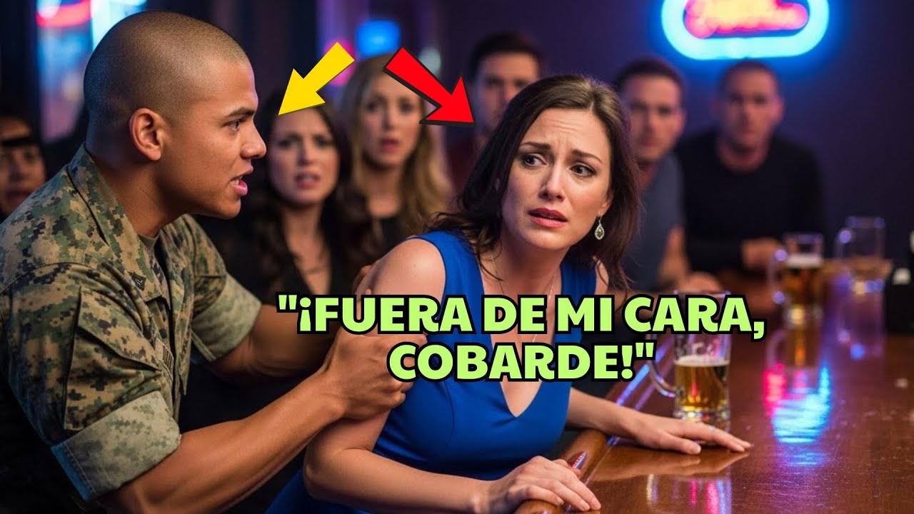 Un marine la empujó en el bar, sin saber que era su almirante.