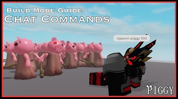 💬 How to use CHAT COMMANDS - Piggy Build Mode
