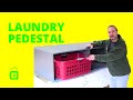 Laundry Room part 1 - DIY - How to make a washing machine pedestal