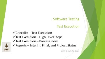 Software Testing - Test Execution