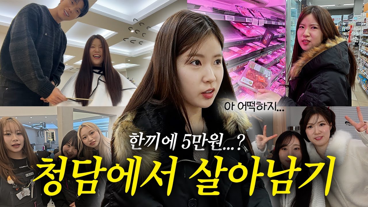 청담 물가 체감.. 20만원으로 일주일 가능 할까?!